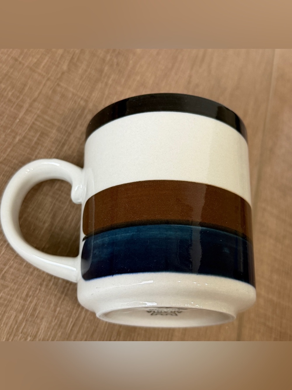 Arabia of Finland Kaira 45 Striped Mug Coffee Cup Stoneware - Picture 8 of 9